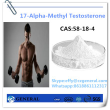 CAS: 58-18-4 Hormona de Musculação Farmacêutica 17-Alfa-Metil Testosterona